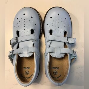 FOOTMATES DANIELLE DOUBLE STRAP MARY JANE - LIGHT BLUE Size 10